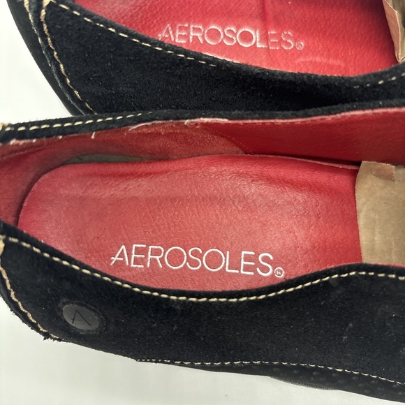 Aerosoles Women's Black Suede Moccasin Loafers, Size 8.5 - Picture 2 of 6